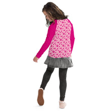 Load image into Gallery viewer, SUCCESS WIRE Power Flower Pink Rash Guard for Big Girls (8-20)