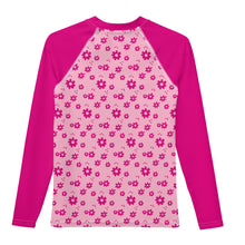 Load image into Gallery viewer, SUCCESS WIRE Power Flower Pink Rash Guard for Big Girls (8-20)