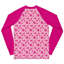 Load image into Gallery viewer, SUCCESS WIRE Power Flower Pink Rash Guard for Big Girls (8-20)