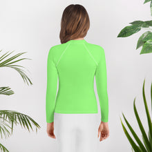 Load image into Gallery viewer, SUCCESS WIRE Unisex Lime Breeze Rash Guard for Big Kids (8-20)