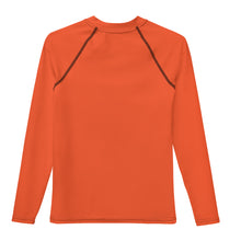 Load image into Gallery viewer, SUCCESS WIRE Unisex Outrageous Orange Rash Guard for Big Kids (8-20)