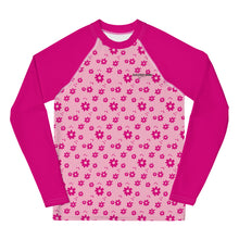 Load image into Gallery viewer, SUCCESS WIRE Power Flower Pink Rash Guard for Big Girls (8-20)