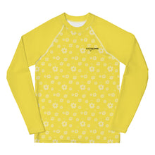 Load image into Gallery viewer, SUCCESS WIRE Power Flower Yellow Rash Guard for Big Girls (8-20)