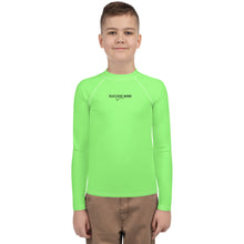 Load image into Gallery viewer, SUCCESS WIRE Unisex Lime Breeze Rash Guard for Big Kids (8-20)