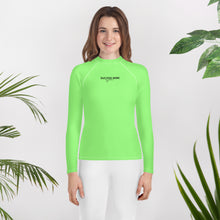 Load image into Gallery viewer, SUCCESS WIRE Unisex Lime Breeze Rash Guard for Big Kids (8-20)
