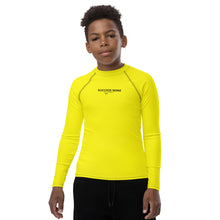 Load image into Gallery viewer, SUCCESS WIRE Unisex Bright Yellow Rash Guard for Big Kids (8-20)
