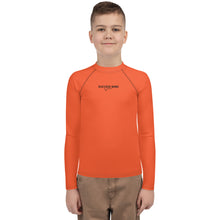 Load image into Gallery viewer, SUCCESS WIRE Unisex Outrageous Orange Rash Guard for Big Kids (8-20)
