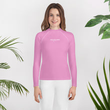 Load image into Gallery viewer, SUCCESS WIRE Lavender Rose Rash Guard for Big Girls (8-20)