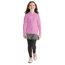 Load image into Gallery viewer, SUCCESS WIRE Lavender Rose Rash Guard for Big Girls (8-20)