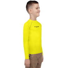 Load image into Gallery viewer, SUCCESS WIRE Unisex Bright Yellow Rash Guard for Big Kids (8-20)