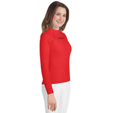 Load image into Gallery viewer, SUCCESS WIRE Unisex Alizarin Red Rash Guard for Big Kids (8-20)
