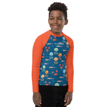 Load image into Gallery viewer, SUCCESS WIRE Ocean Adventure Rash Guard for Big Boys (8-20)