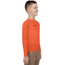 Load image into Gallery viewer, SUCCESS WIRE Unisex Outrageous Orange Rash Guard for Big Kids (8-20)