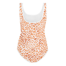 Load image into Gallery viewer, SUCCESS WIRE Orange Leopard Swimsuit for Big Girls (8-20)