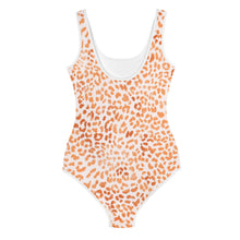 Load image into Gallery viewer, SUCCESS WIRE Orange Leopard Swimsuit for Big Girls (8-20)