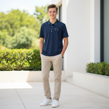 Load image into Gallery viewer, SUCCESS WIRE Elite Plaid Emblem Polo Shirt for Men