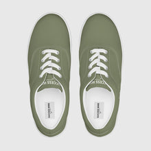 Load image into Gallery viewer, SUCCESS WIRE Classic Signature Lace-up Canvas Shoes for Men - Finch Green
