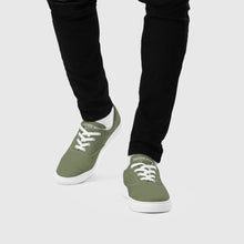 Load image into Gallery viewer, SUCCESS WIRE Classic Signature Lace-up Canvas Shoes for Men - Finch Green