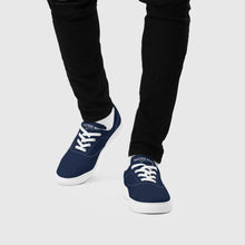Load image into Gallery viewer, SUCCESS WIRE Classic Signature Lace-up Canvas Shoes for Men - Navy
