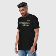 Load image into Gallery viewer, SUCCESS WIRE "POSITIVE VIBES ALL DAY" Short Sleeve Premium T-Shirt for Men (3 Color Variants)