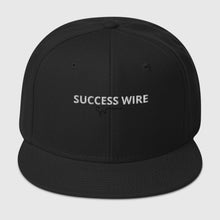 Load image into Gallery viewer, SUCCESS WIRE White w/ Black Signature Logo High-profile Snapback Hat for Women (17 Color Variations)