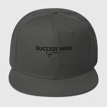 Load image into Gallery viewer, SUCCESS WIRE Solid Black Logo High-profile Snapback Hat for Women (17 color Variations)