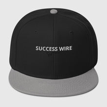 Load image into Gallery viewer, SUCCESS WIRE White w/ Black Signature Logo High-profile Snapback Hat for Women (17 Color Variations)