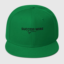 Load image into Gallery viewer, SUCCESS WIRE Solid Black Logo High-profile Snapback Hat for Women (17 color Variations)