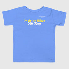 Load image into Gallery viewer, SUCCESS WIRE "Positive Vibes All Day" T-Shirt for Little Girls (2T-5T) (2 Color Variants)