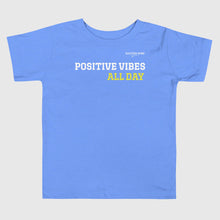 Load image into Gallery viewer, SUCCESS WIRE "POSITIVE VIBES ALL DAY" T-Shirt for Little Boys (2T-5T)