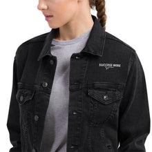 Load image into Gallery viewer, SUCCESS WIRE Iconic Women's and Men's Unisex Denim Jacket