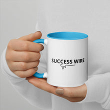 Load image into Gallery viewer, SUCCESS WIRE Signature Logo Mug with Color Inside