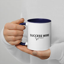Load image into Gallery viewer, SUCCESS WIRE Signature Logo Mug with Color Inside