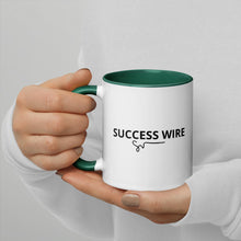 Load image into Gallery viewer, SUCCESS WIRE Signature Logo Mug with Color Inside