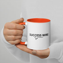 Load image into Gallery viewer, SUCCESS WIRE Signature Logo Mug with Color Inside