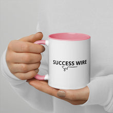 Load image into Gallery viewer, SUCCESS WIRE Signature Logo Mug with Color Inside