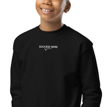 Load image into Gallery viewer, SUCCESS WIRE Unisex Embroidered Crewneck Sweatshirt for Big & Little Kids (XS-XL) (7 Color Variants)