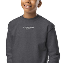 Load image into Gallery viewer, SUCCESS WIRE Unisex Embroidered Crewneck Sweatshirt for Big & Little Kids (XS-XL) (7 Color Variants)