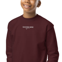 Load image into Gallery viewer, SUCCESS WIRE Unisex Embroidered Crewneck Sweatshirt for Big & Little Kids (XS-XL) (7 Color Variants)