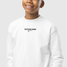 Load image into Gallery viewer, SUCCESS WIRE Unisex Embroidered Crewneck Sweatshirt for Big & Little Kids (XS-XL) (8 Color Variants)