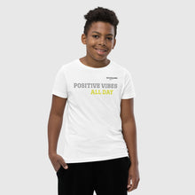 Load image into Gallery viewer, SUCCESS WIRE "POSITIVE VIBES ALL DAY" Short Sleeve T-Shirt for Big & Little Boys (S-XL)