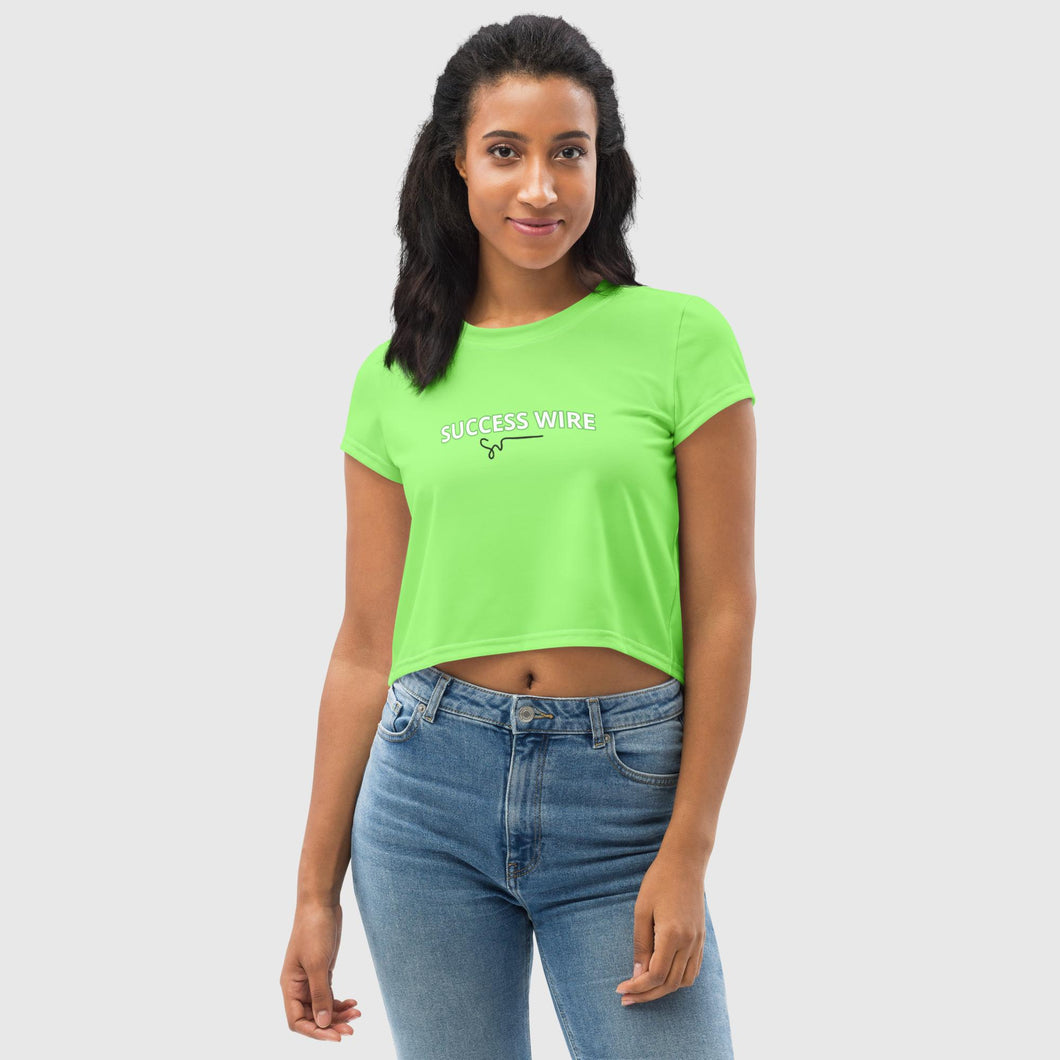 SUCCESS WIRE Lime Crop Tee for Women