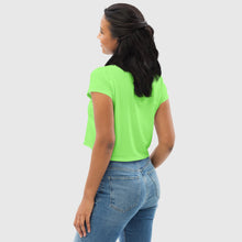 Load image into Gallery viewer, SUCCESS WIRE Lime Crop Tee for Women
