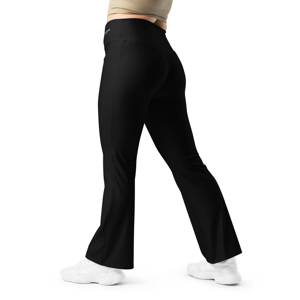 SUCCESS WIRE Flare Leggings for Women - Black