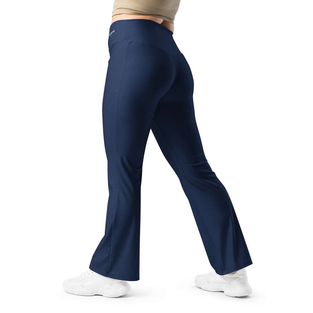 SUCCESS WIRE Flare Leggings for Women - Navy
