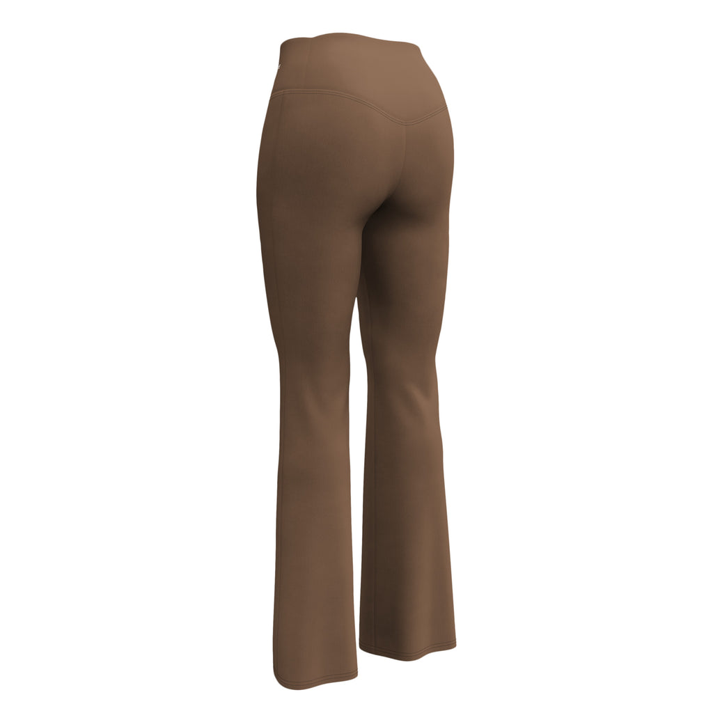 SUCCESS WIRE Flare Leggings for Women - Chocolate