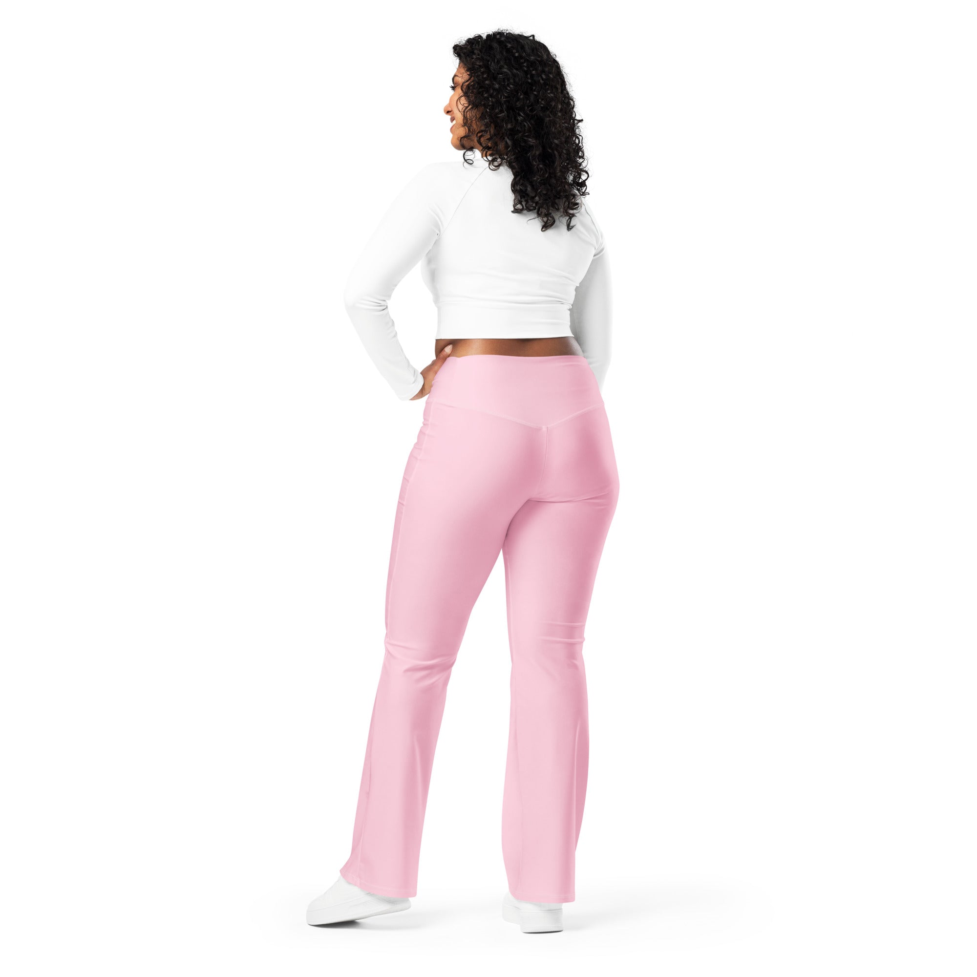 SUCCESS WIRE Flare Leggings for Women - Bubblegum
