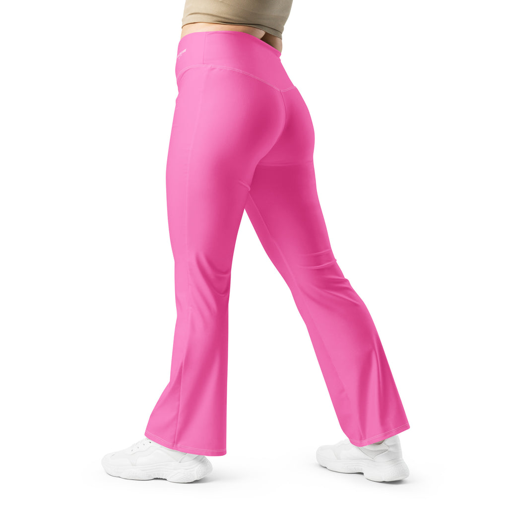SUCCESS WIRE Flare Leggings for Women - Hot Pink