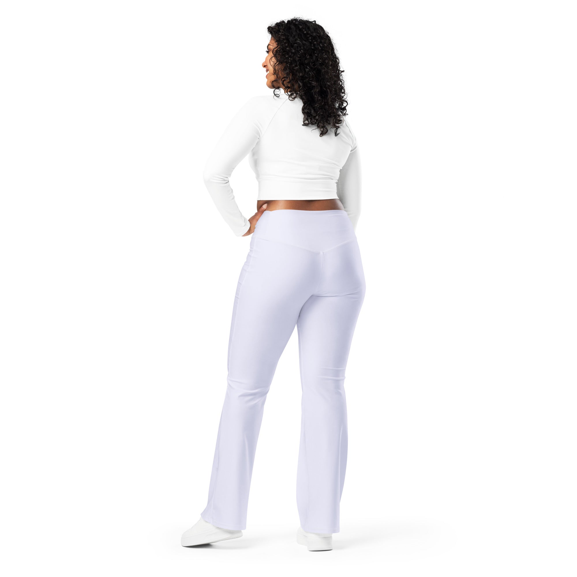 SUCCESS WIRE Flare Leggings for Women - Lavender