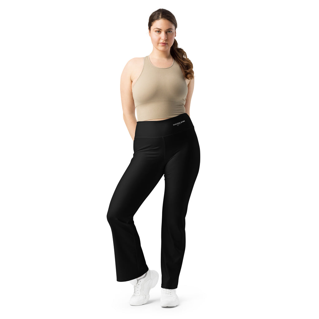 SUCCESS WIRE Flare Leggings for Women - Black